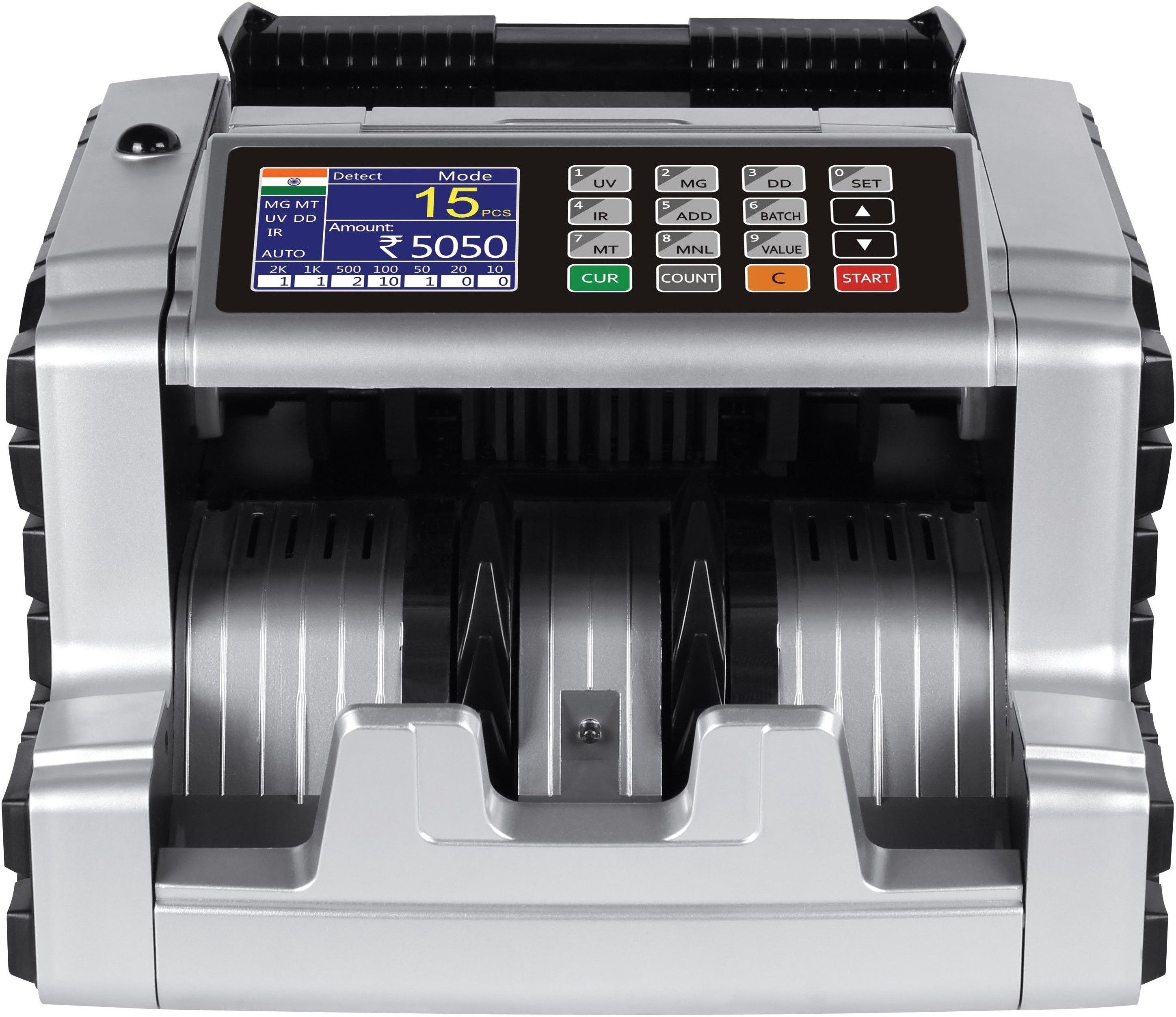 Drop2Kart Mix Value Dual LCD CashCounter, Old & New INR Support with UV/MG/MT/IR Detection Note Counting Machine-image-48
