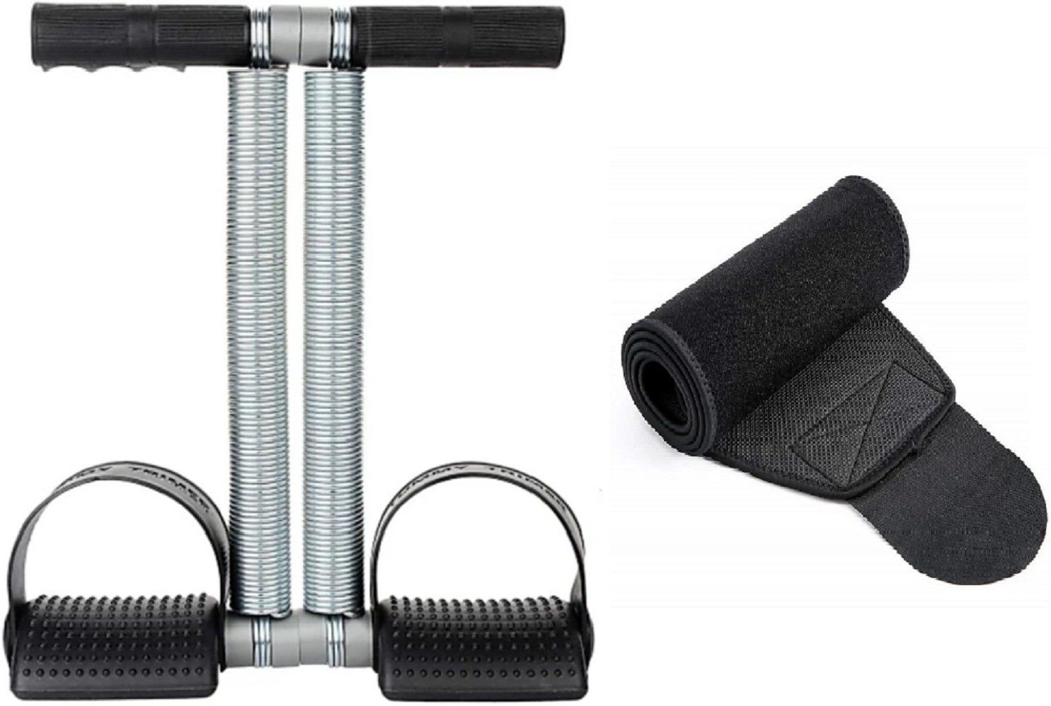 Double Spring Tummy Trimmer ={ SWEAT BELT } Ab Exerciser-image-37