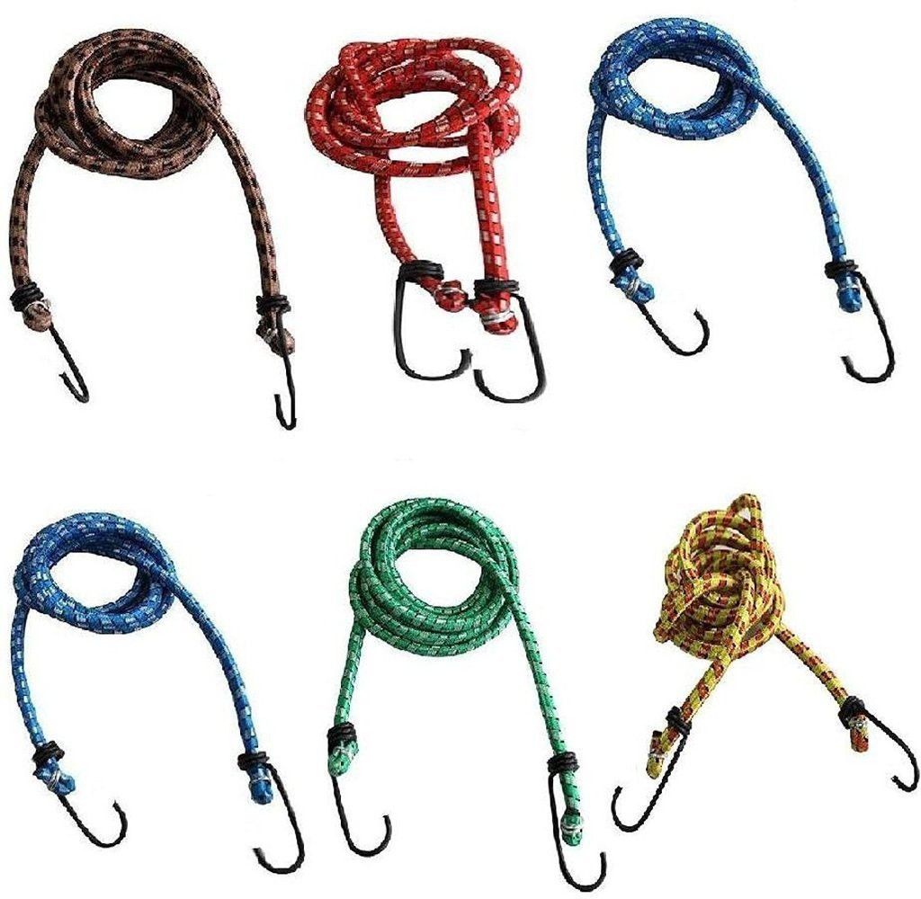 High Strength Stretchable Elastic Rope Cord(Size: 4ft Pack of 6 pc) Multicolor-image-37