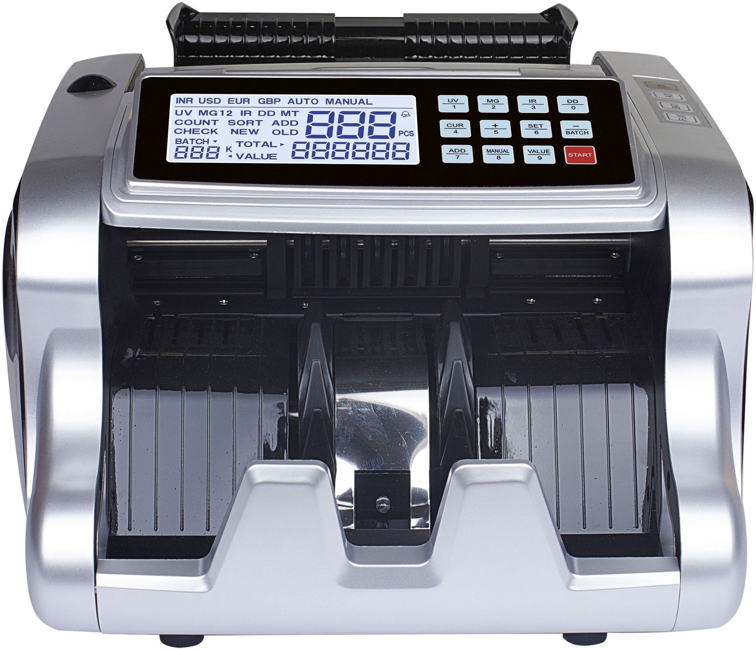 Drop2Kart MixValue DualMotor LCD Counter with UV/MG/MT/IR Sensor & Dual Display, Counts All Indian Currency Note Counting Machine-image-12