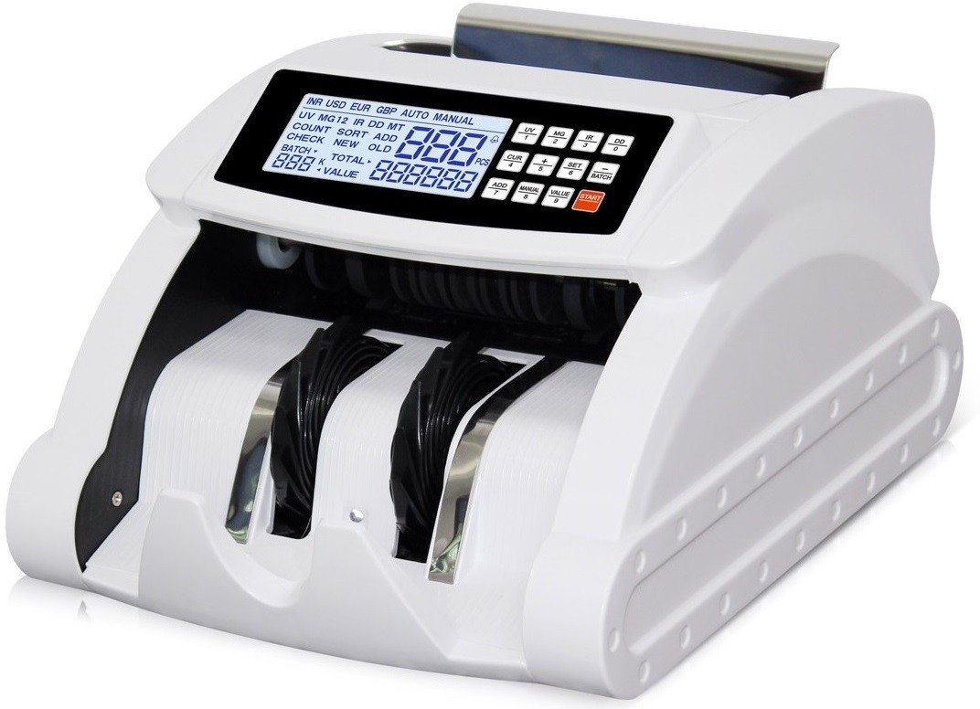 Drop2Kart HeavyDuty Dual Motor LCD Cash Counter, Counts Old & New INR, UV/MG Scanning Note Counting Machine image 1