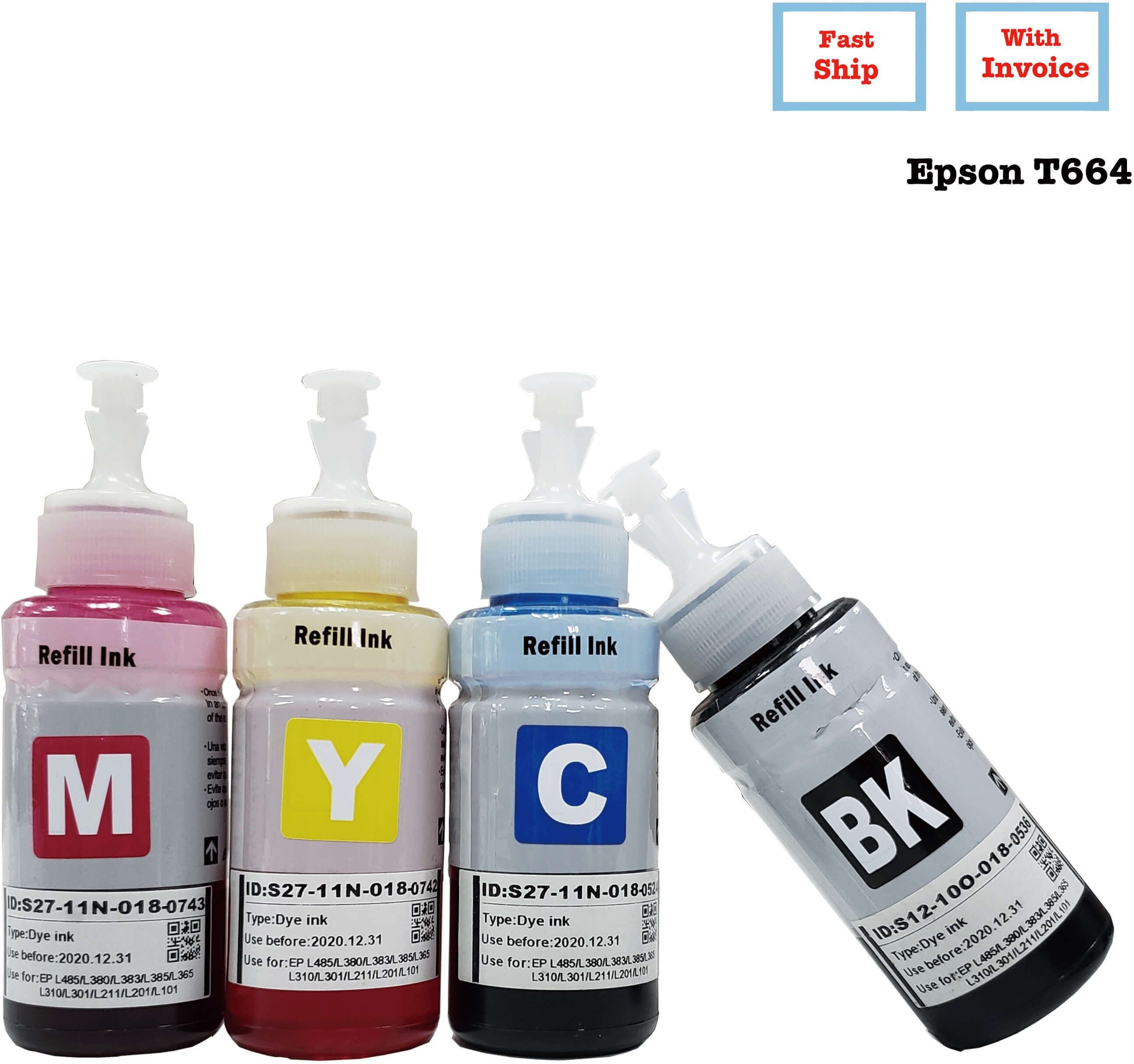 JIMIGO L130 Black + Tri Color Combo Pack Ink Bottle-image-26
