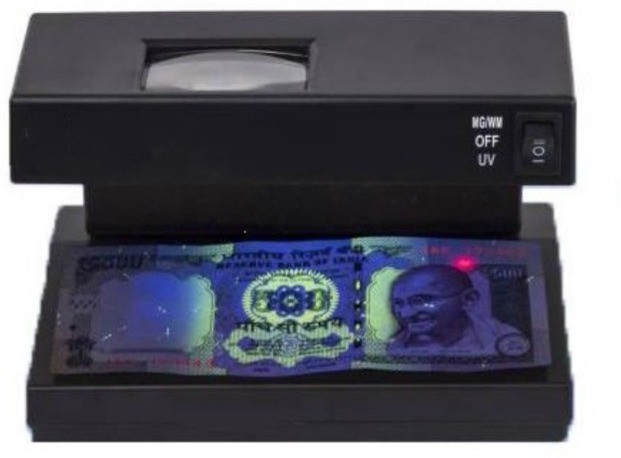 SWAGGERS Mini Handy Fake Note Detector UV Lamp machine Handheld Counterfeit Currency Detector image 1