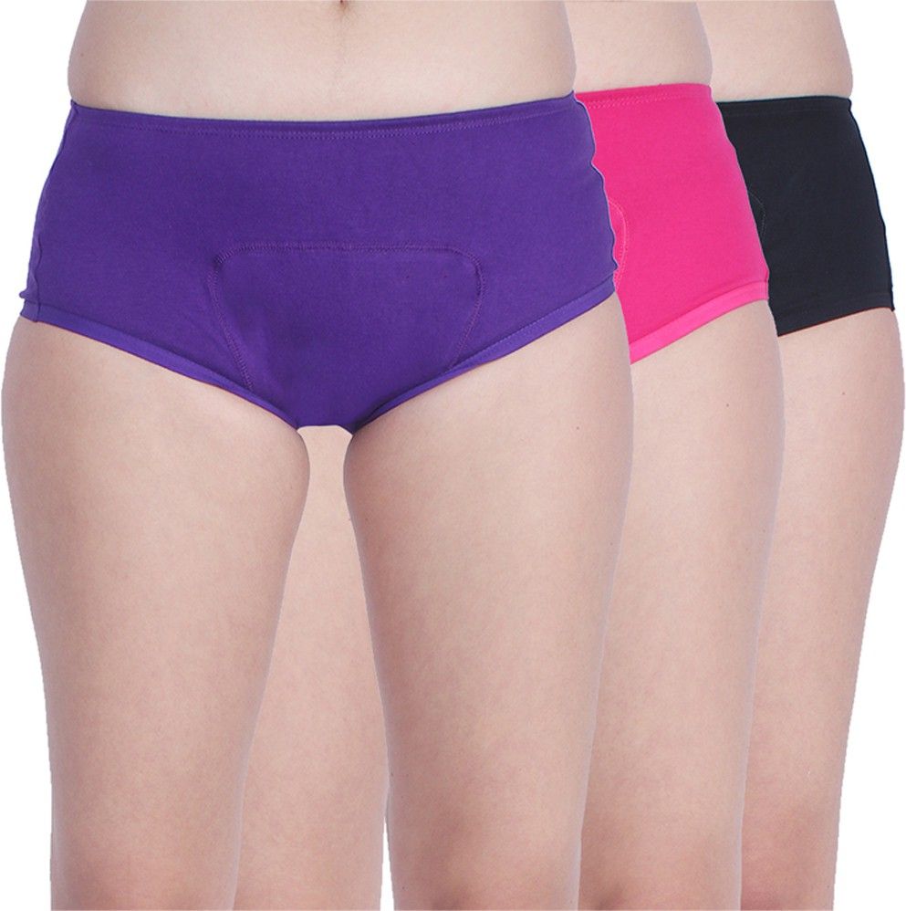 Pack of 3 Solid Women Boxer