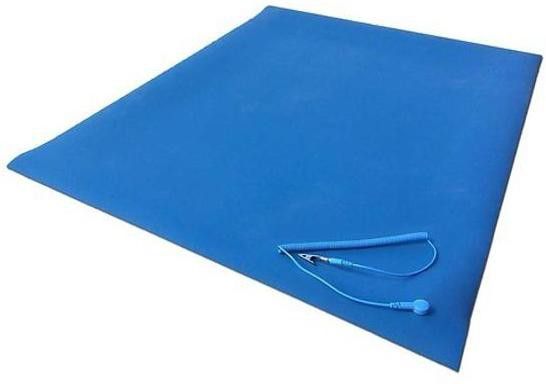 supreme electrotek solutions shop ESD Safe (Anti Static) Size 2 ft X 2 ft Table Mat Pvc 2 Layer Blue Mat Thickness 1.5 mm ) With On 4 Corner Button Ironing Mat-picture-28