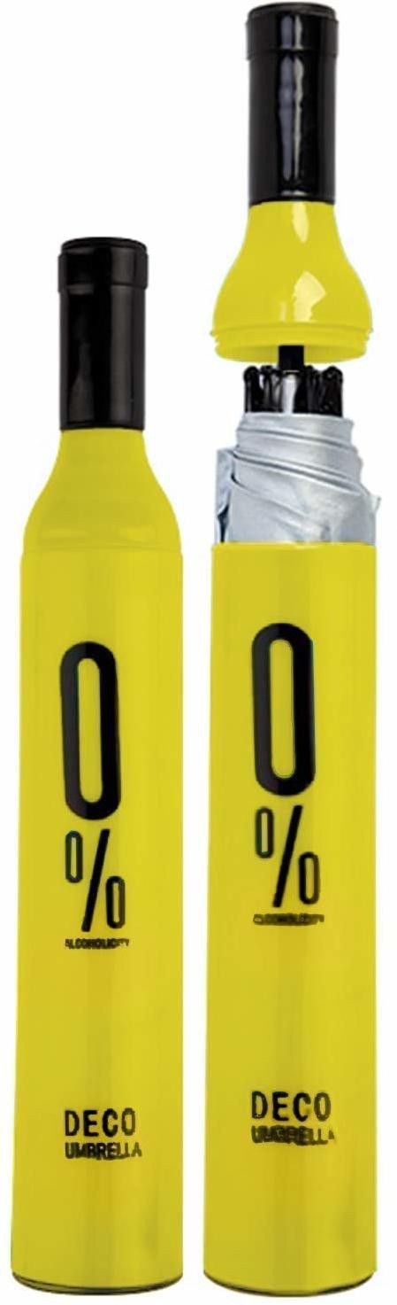 MGNLR Yellow Bottle Shape Compact & Folding Umbrella Translucent Reflector Umbrella