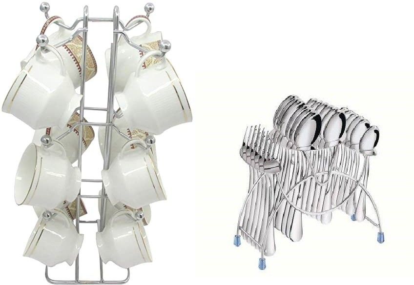 Cup Kitchen Rack  stainless steel cup stand kitchen rack Steel Kitchen Rack  & spoon stand Steel