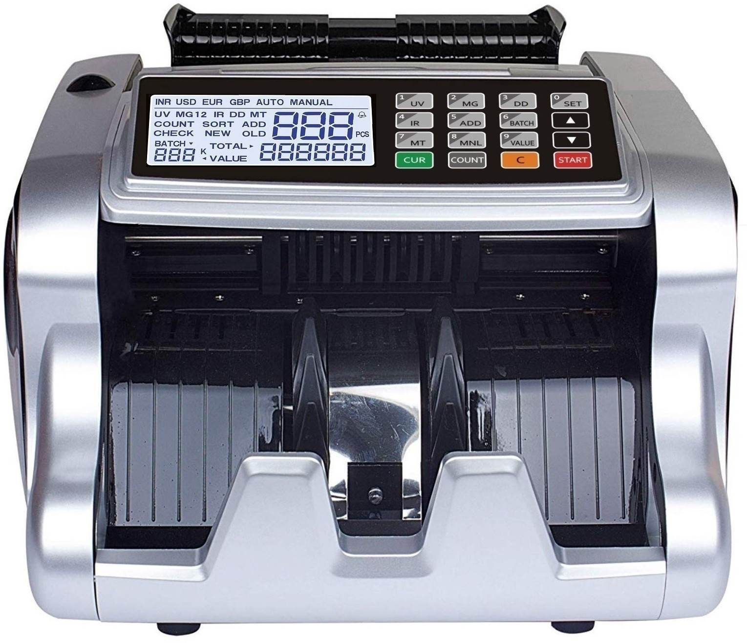 Drop2Kart Mix Value Bill Counter for Multi Currency and Multiple Denominations, UV/MG/MT/IR Note Sensors, One-Yr. After Sales Service Note Counting Machine image 1