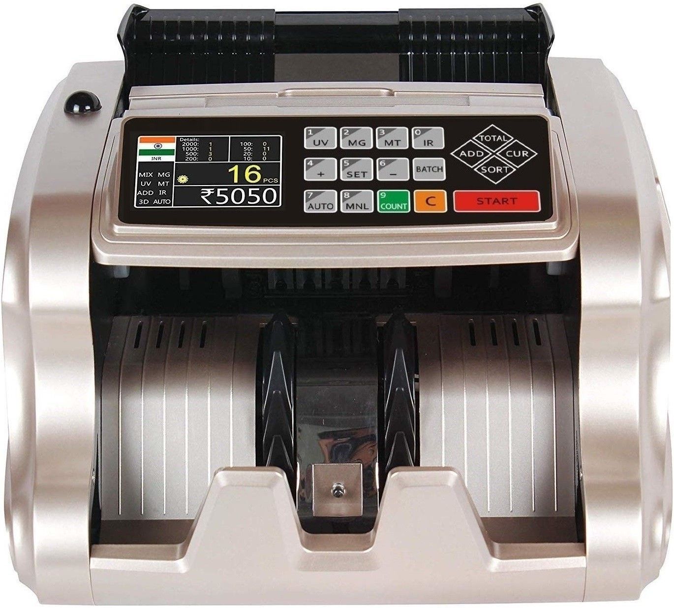 Drop2Kart Mix Denomination Cash Counter – Bank Approved, User Friendly, 4 Counterfeit Detection Functions (UV/MG/MT/IR), 1-Yr. After Sales Service Note Counting Machine-picture-19