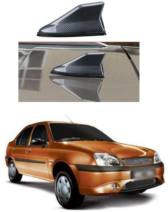 Carbon Fiber Style Car SUV Roof Shark Fin Aerial FM/AM Radio Signal Antenna A62 Universal Black Car Roof Radio AM/FM Signal Shark Fin Style Aerial Antenna Cover A62 Satellite Vehicle Antenna-image-31