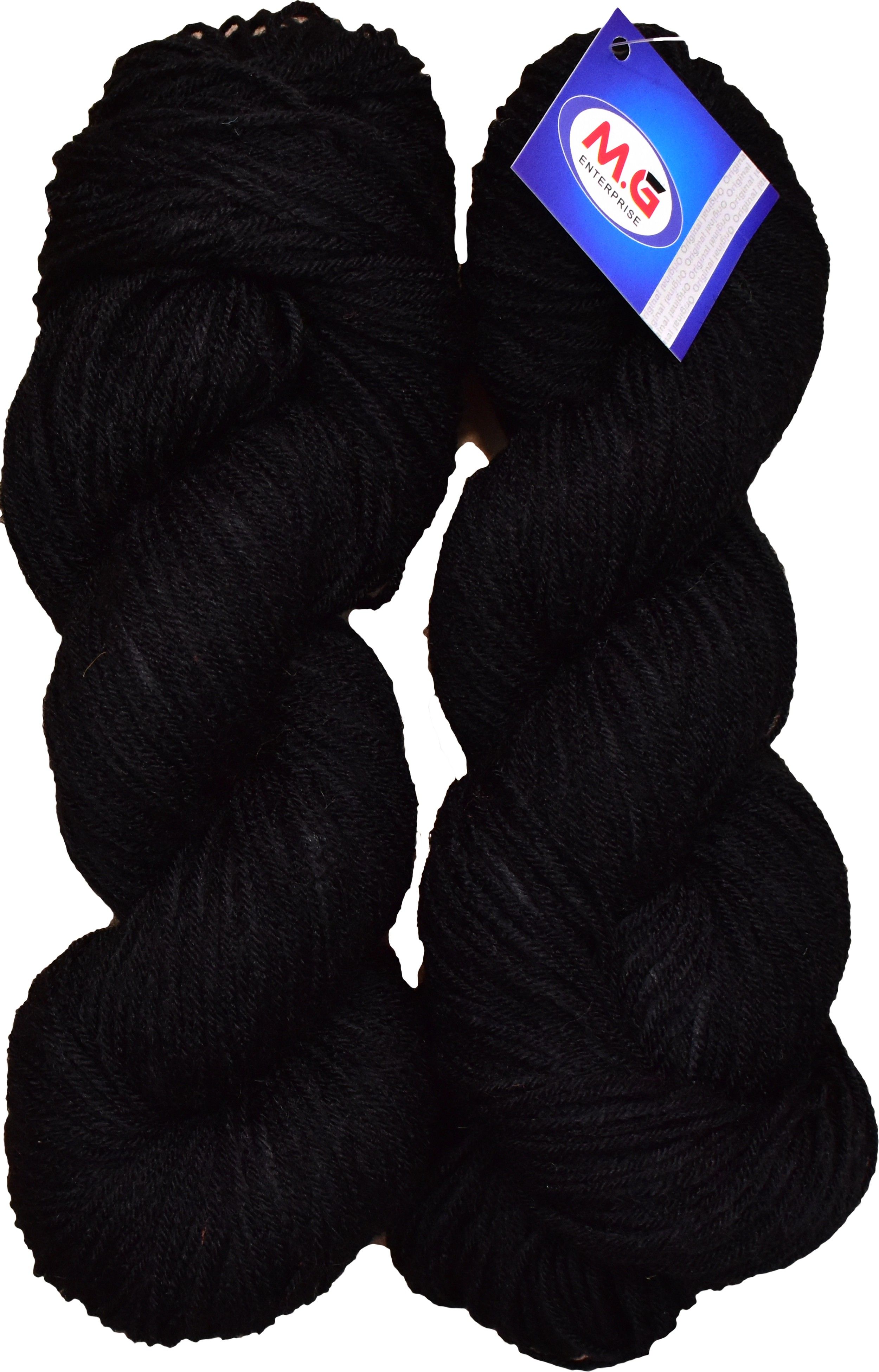 Brilon Black (200 gm) Wool Hank Hand knitting wool / Art Craft soft fingering crochet hook yarn, needle knitting yarn thread dye Z AE-image-14