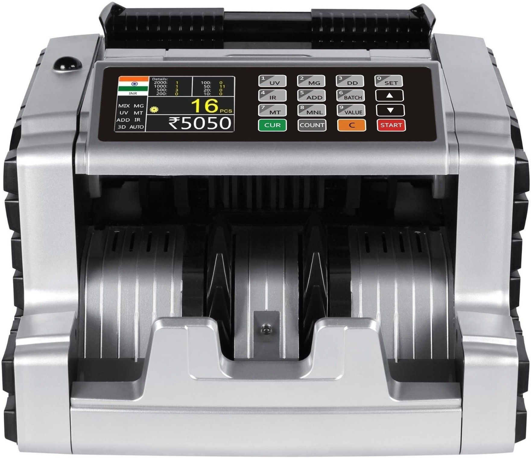 Drop2Kart Mix Denomination Bill Counter – Bank Approved, User Friendly, 4 Counterfeit Detection Functions (UV/MG/MT/IR), 1-Yr. After Sales Service Note Counting Machine-picture-18