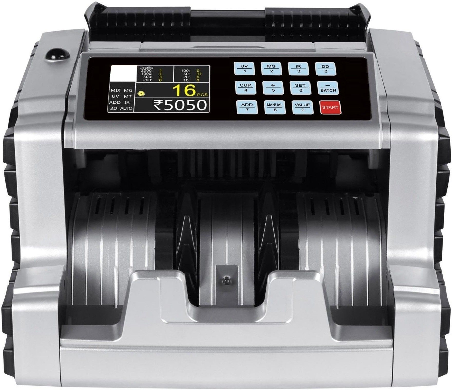 Drop2Kart Cash Counter for Multiple Bill Denominations, UV/MG/MT/IR FakeNote Detection, Multi Currency Support with 1-Yr. After Sales Service Note Counting Machine-picture-23
