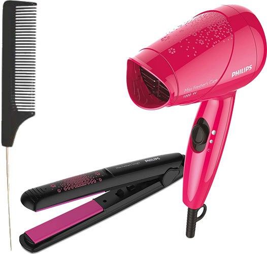PHILIPS HP8643/46 Styling Kit with Straightener and Dryer with Tail Comb with Steel Pin and Coarse Tooth Personal Care Appliance Combo-image-25