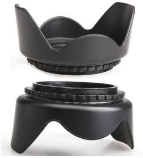 BOOSTY 58MM Reversible Flower Lens Hood for CANON REBEL (T5i T4i T3i T3 T2i T1i XT XTi XSi SL1), CANON EOS (700D 650D 600D 550D 500D 450D 400D 350D 300D 1100D 100D 60D 1150D 1200D 1300D 18-55MM LENS 55-250MMLens Hood-image-29