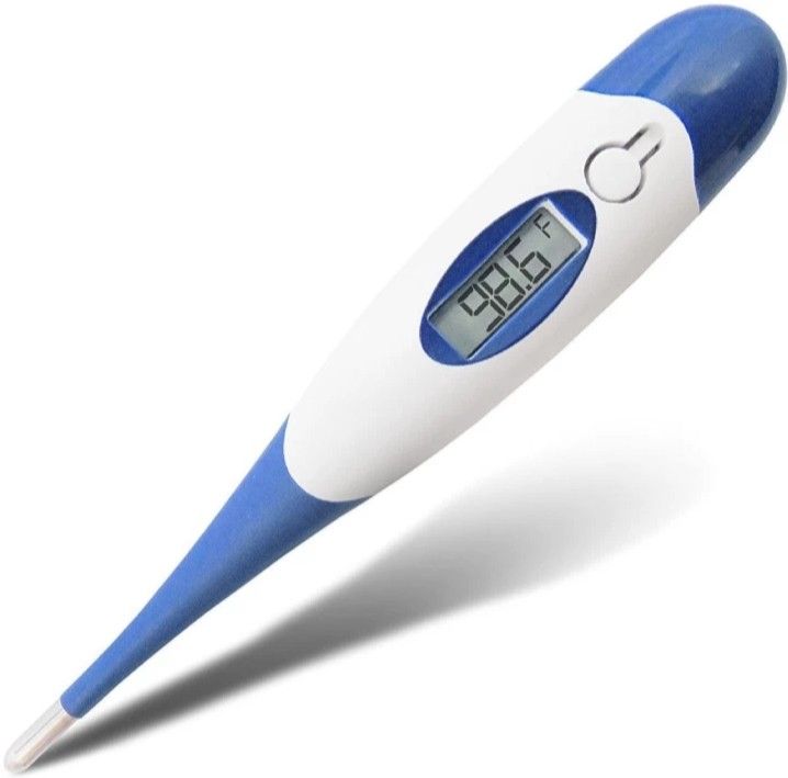 rsc healthcare RSC-102 Digital Medical Thermometer FDA Approved Quick 40 Second Reading for Oral, Rectal, Armpit Underarm, Body Temperature Clinical Professional Detecting Fever Baby, Infant, Kid, Babies, Children Adult Thermometer