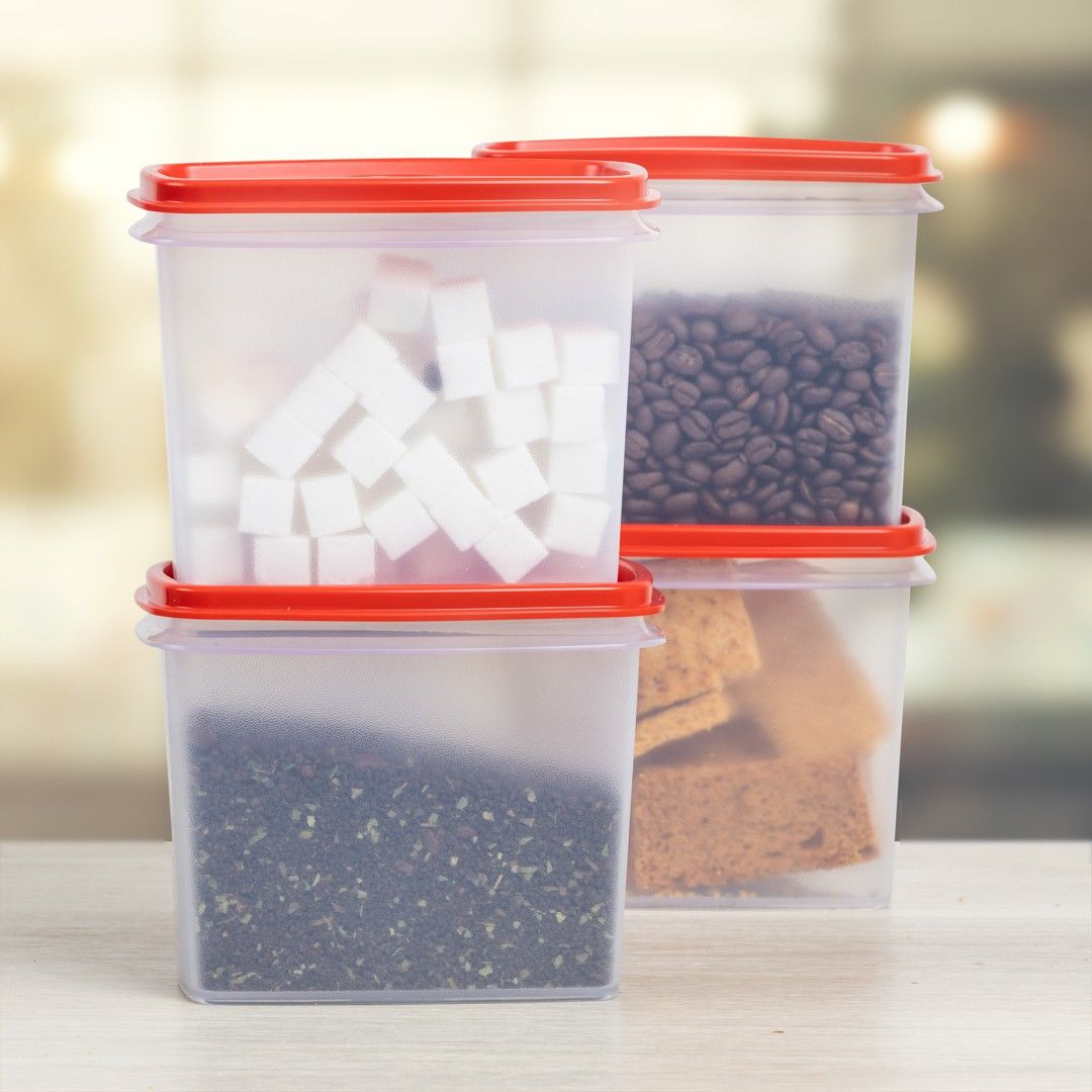 tupperware Plastic Tea Coffee & Sugar Container- 840 ml-picture-16