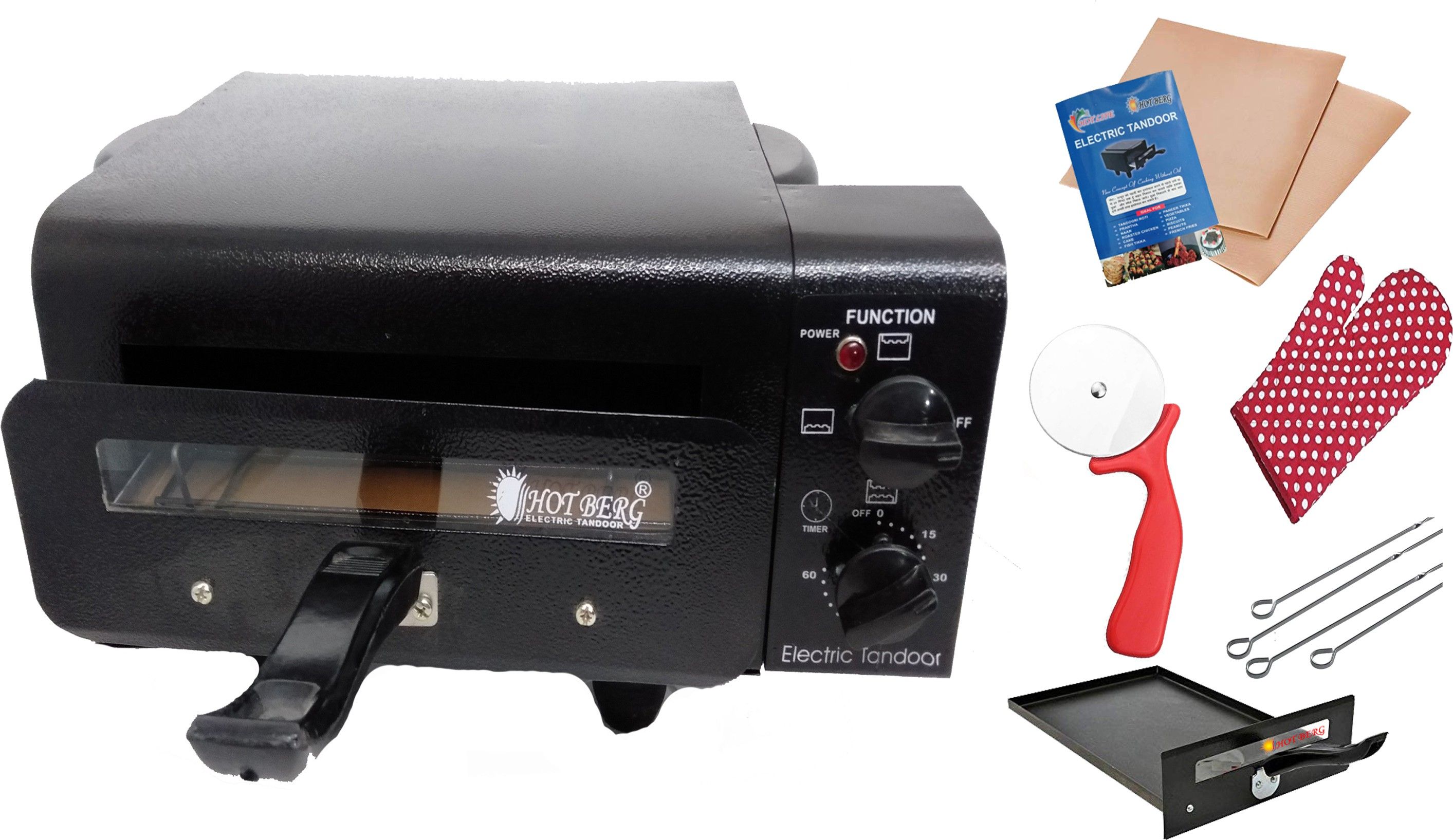 Automatic Timer & Regulator With Non-Stick Trey Electric Tandoor