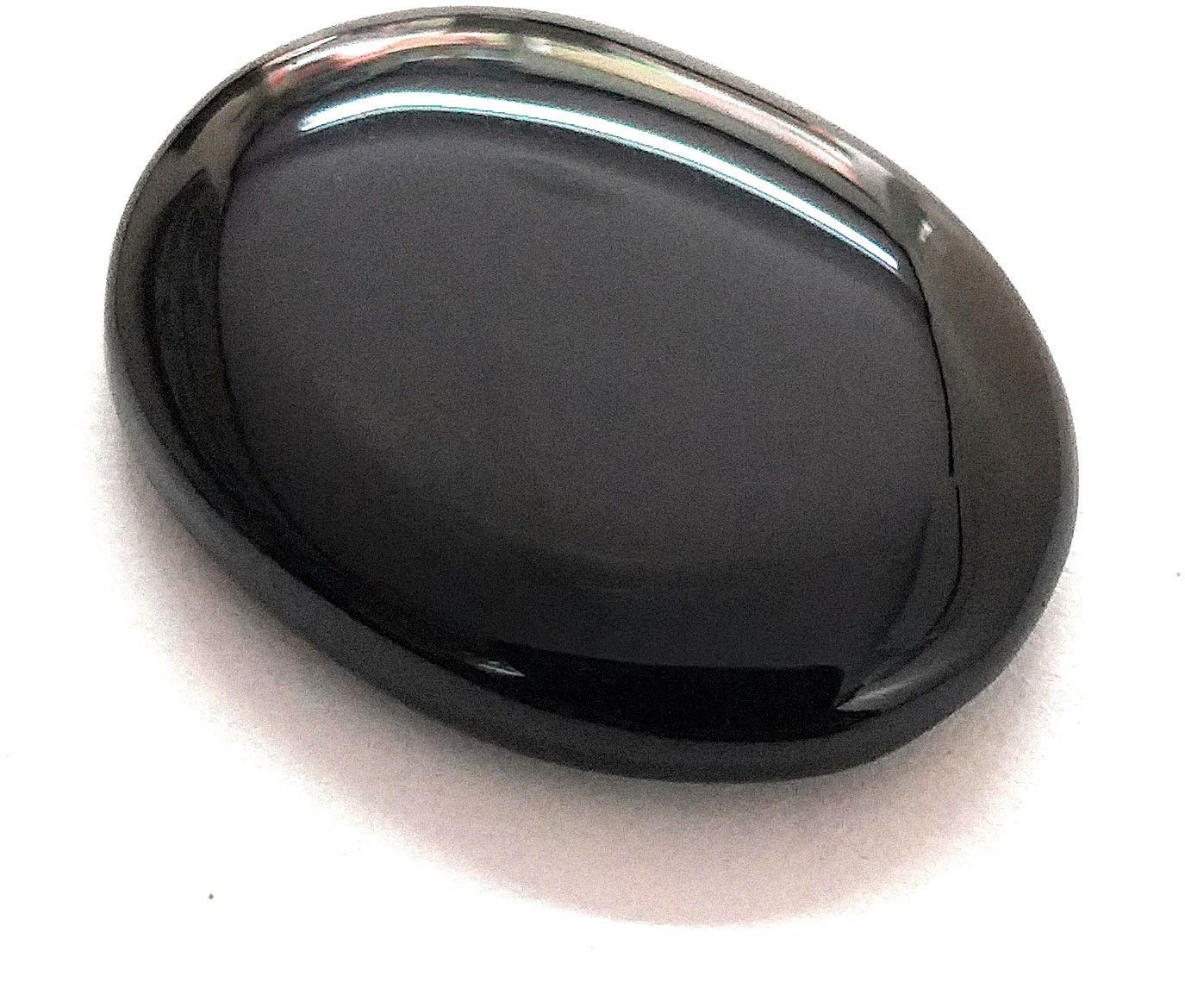 Sahiba Gems Black Cut Natural Agate Gemstone