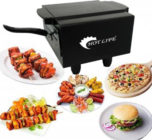 Electric Tandoor with Auxiliary Equipment (Black) (14 Inch) Pizza Maker
