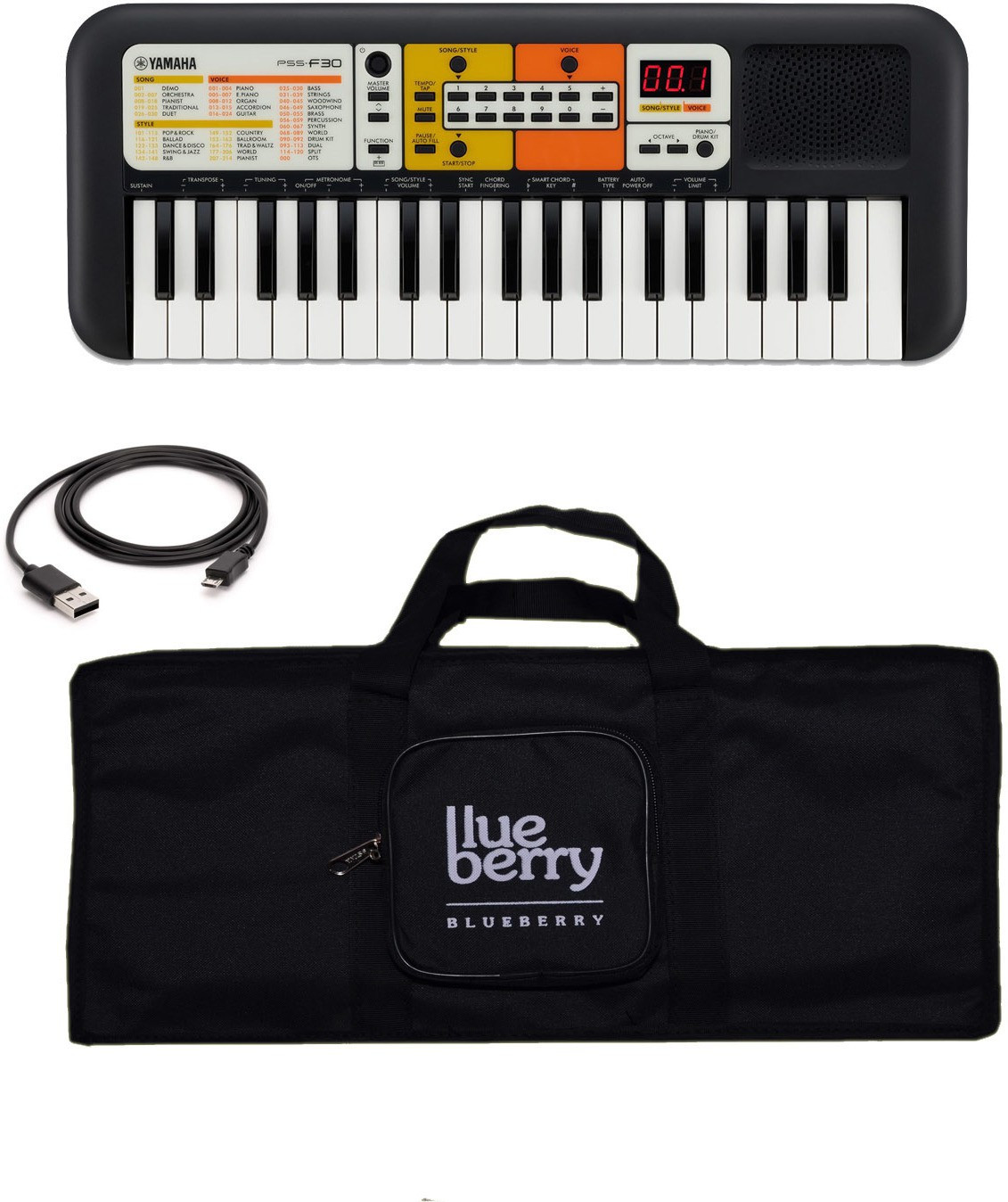 yamaha PSS-F30 With KB10 Bag, Digital Portable Keyboard image 1