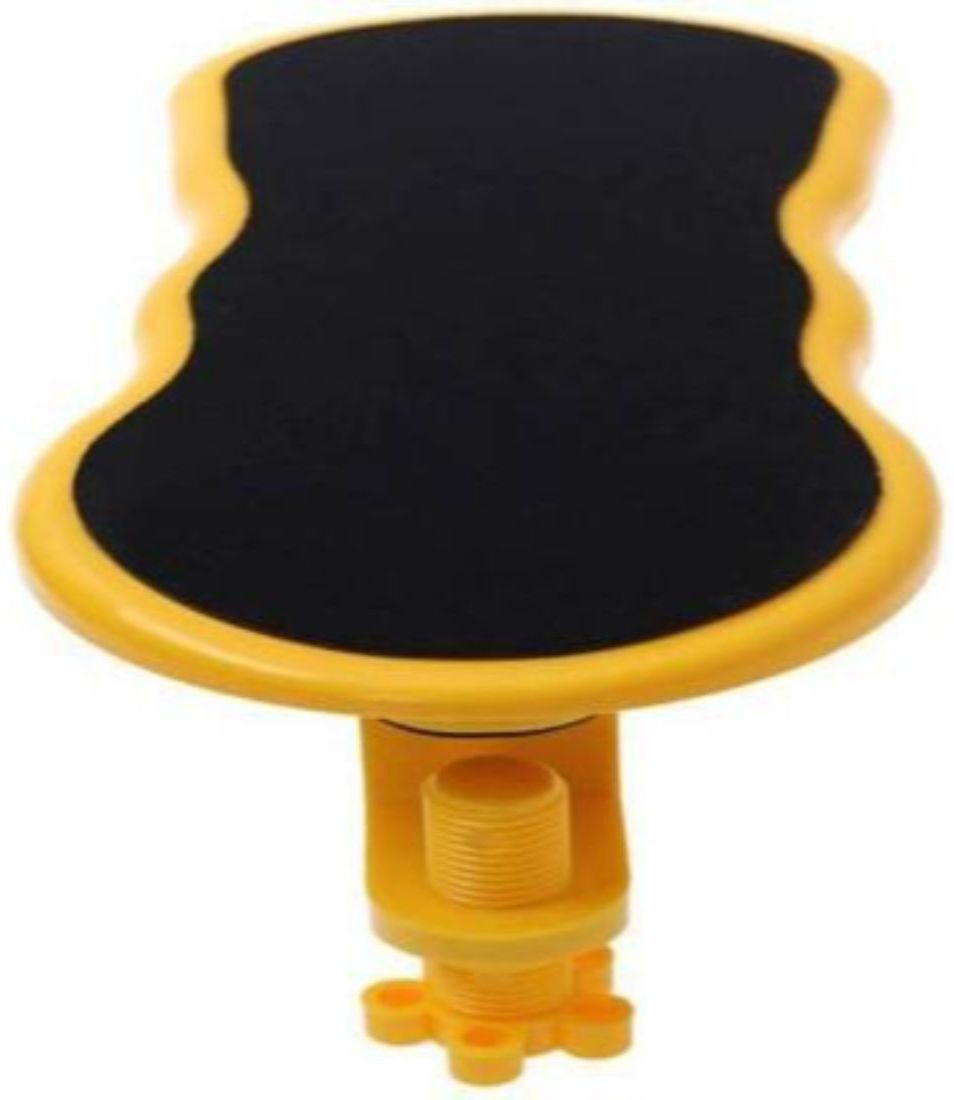 OCTOPUSPRIME Computer Laptop Arm Rest Support Arm Rest Pad Mousepad (Black, Yellow) Plastic HAND SUPPORT Wrist Rest