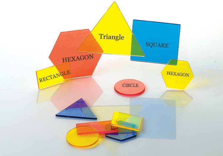 the labworld Geometric shapes set mathematics learning resources montessori kit for kids colorful plastic,a shape tool for kids in classroom or home size 10x10cm image 1