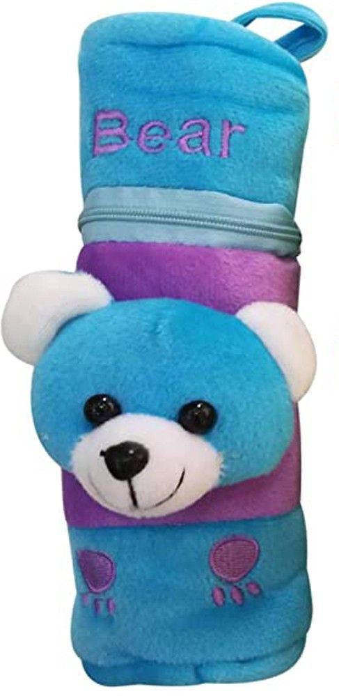 Cute Animal Design Velvet Baby Feeding Bottle Cover (Bear)-image-24
