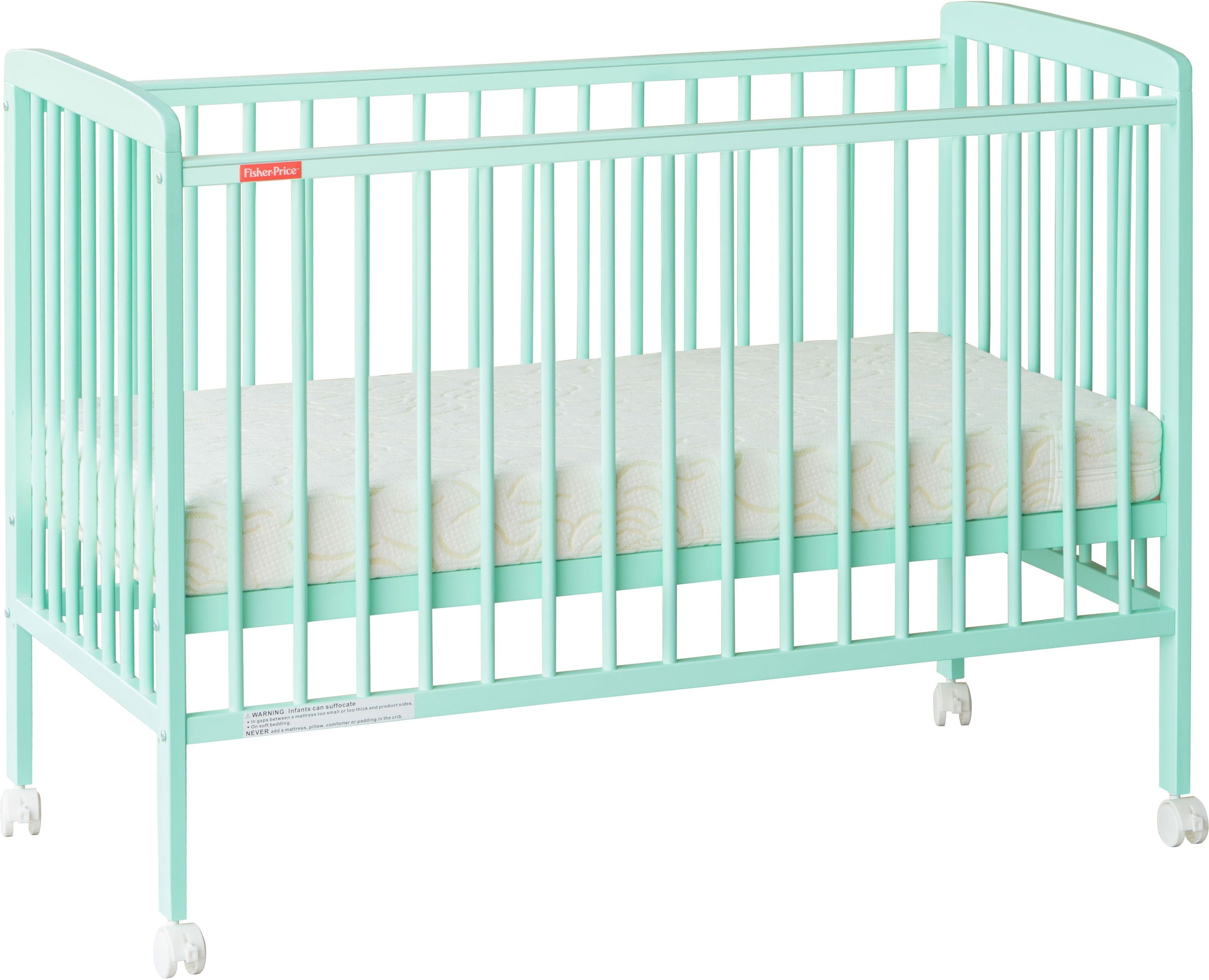 fisher-price Joy Crib with Mattress - Sea Green Cot-picture-39