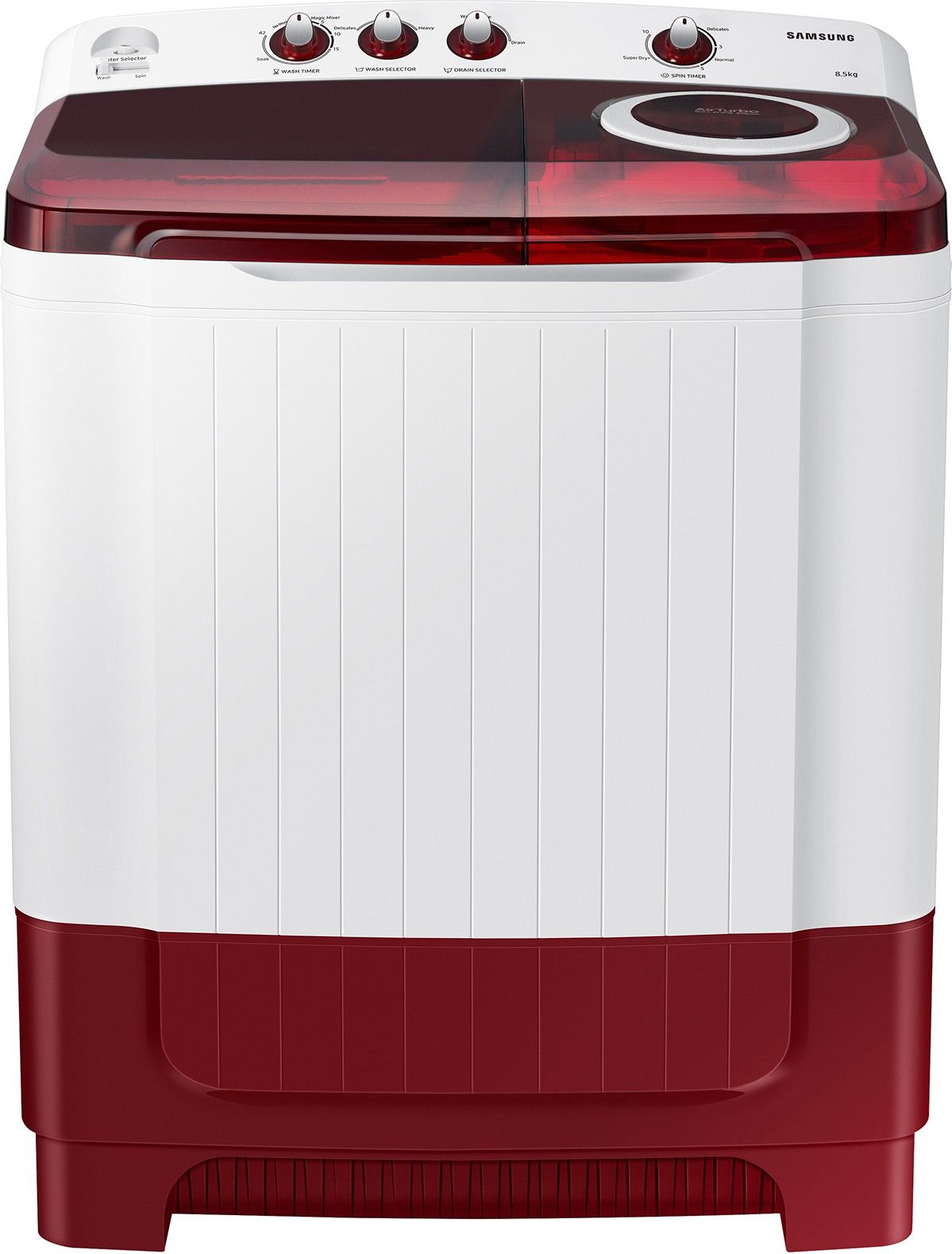 samsung 8.5 kg Semi Automatic Top Load Red, Grey-picture-16
