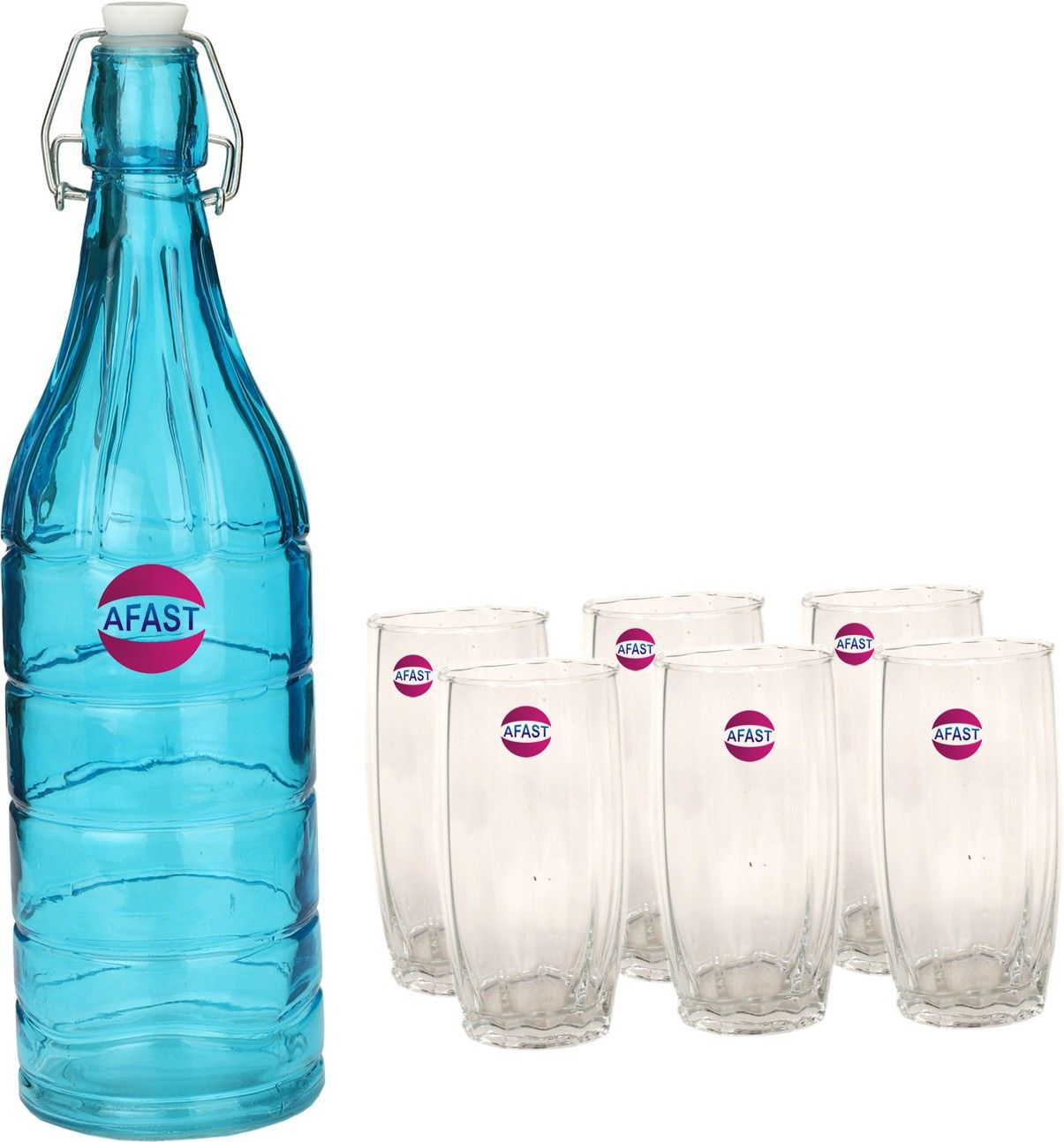 Serving Lemon Set Of Bottle And 6 Glass, 1 Ltr-D3 Jug Bottle Glass Set-image-49