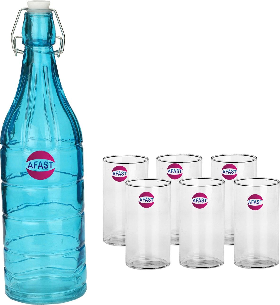 Serving Lemon Set Of Bottle And 6 Glass, 1 Ltr-D14 Jug Bottle Glass Set-image-38