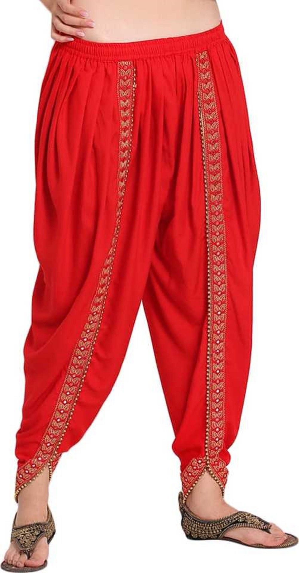 srisaras Solid Rayon Women Harem Pants-picture-38