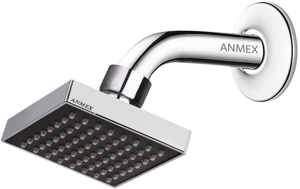 4x4 SquareRain Shower Head with Premium Quality 9inch Round Arm Fixed Mount-image-44