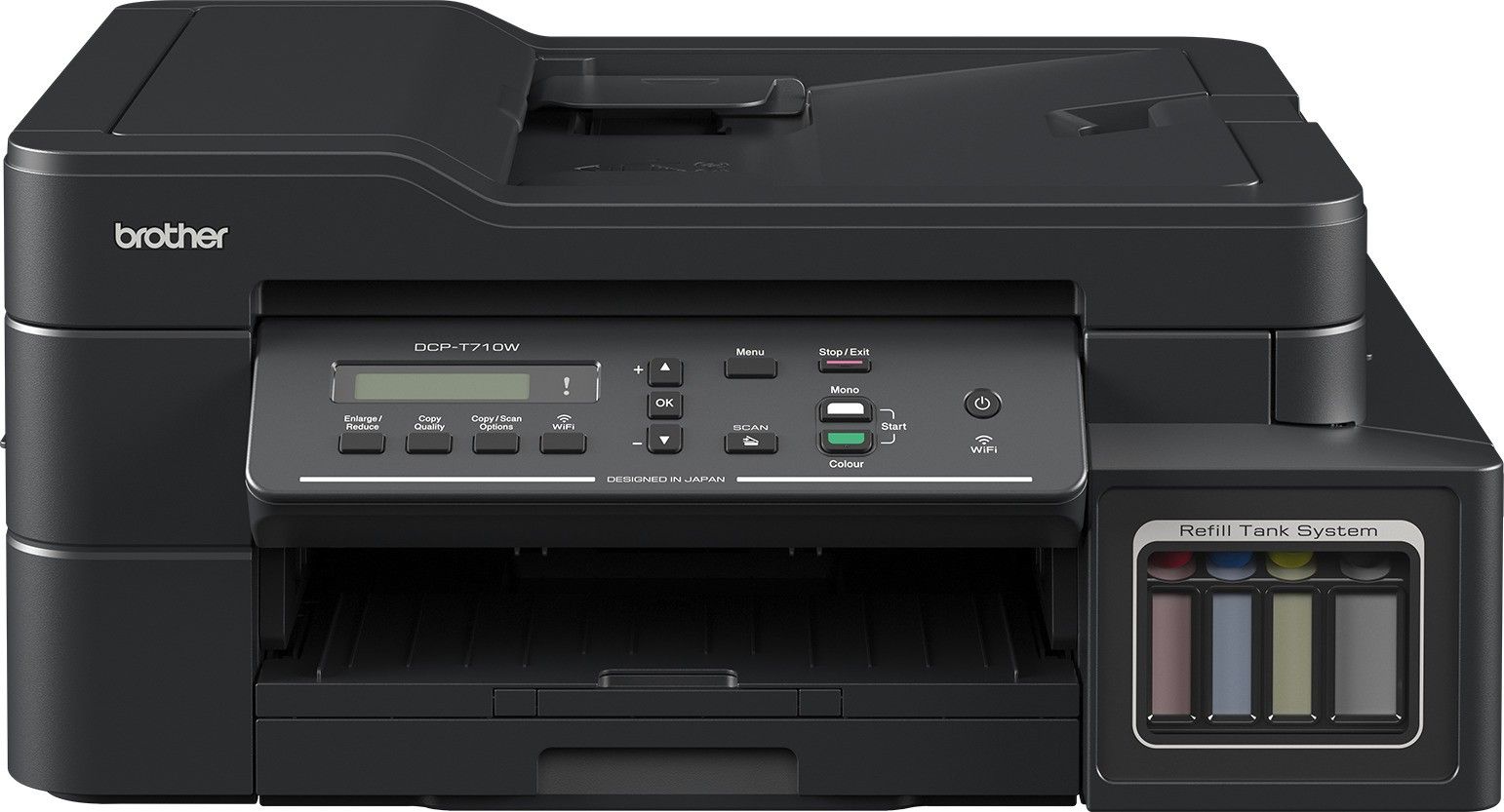 brother DCP-T710W IND Multi-function WiFi Color Ink Tank Printer (Color Page Cost: 26 Paise | Black Page Cost: 10 Paise | Borderless Printing)