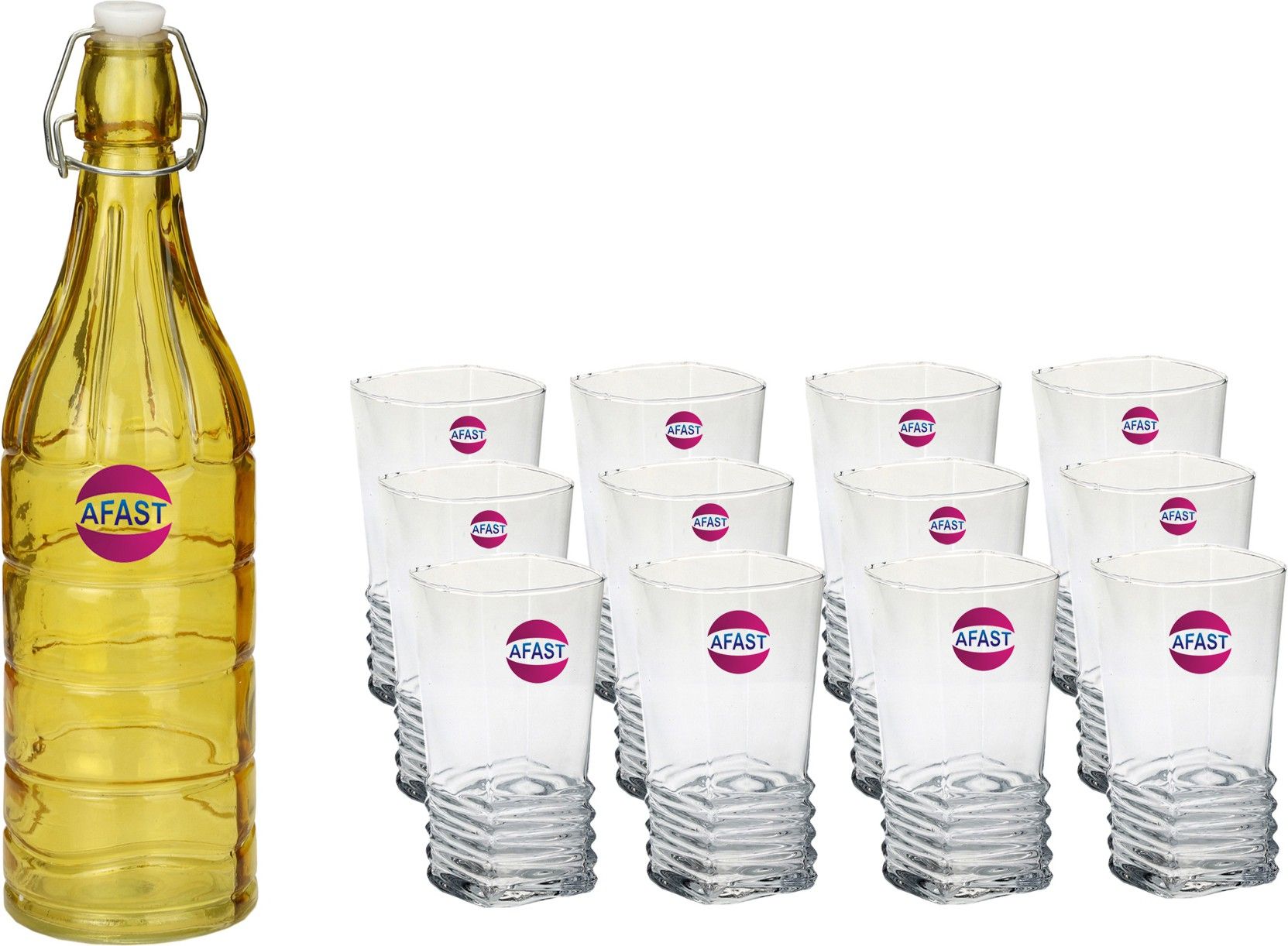 AFAST Water Milk Serving And Storing Bottle And Glass Set- A67 Jug Bottle Glass Set-image-40