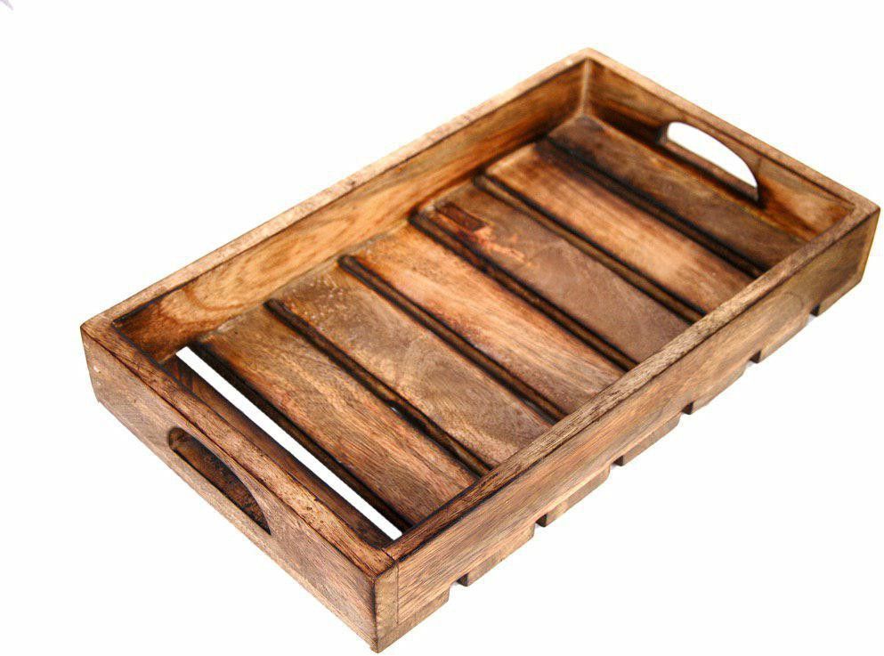 Mango Wooden Serving Tray Antique Design/Decorative Fruit Tray/Dinner Breakfast Serving Tray Tray