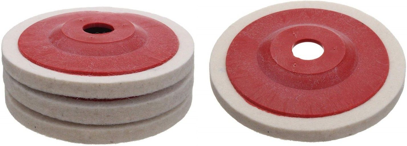 gth 4 Pcs Wool Felt Buffing Pad Wheel Disc for Polishing Stainless Steel Metal Marble Glass Ceramic, 4 Inch Angle Grinder Abrasive Rotary Tool Accessory Buffing Wheel 4 Pcs Metal Polisher-picture-17