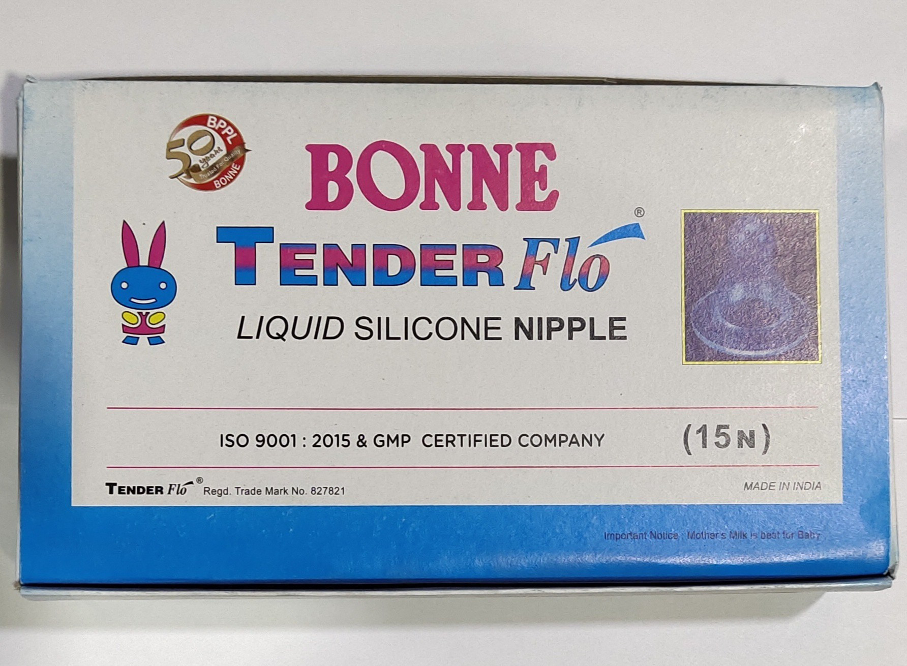 bonne Tender Flo Medium Flow Nipple image 1