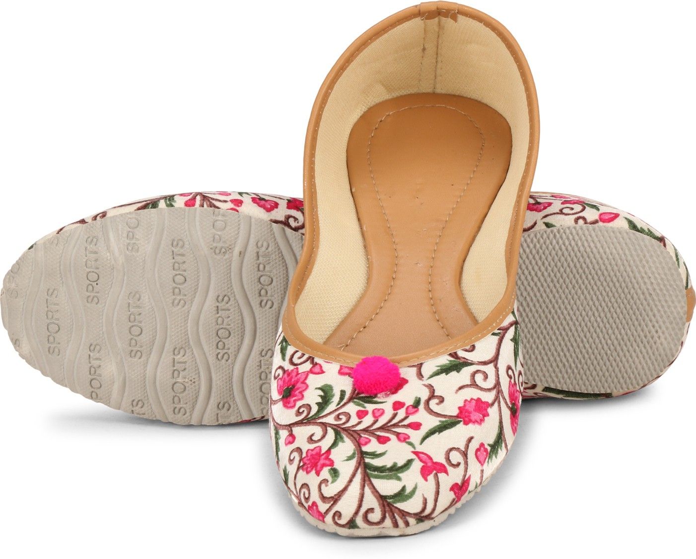 pankhurry Women's Classic Flower Print Jutis Jutis For Women-picture-17