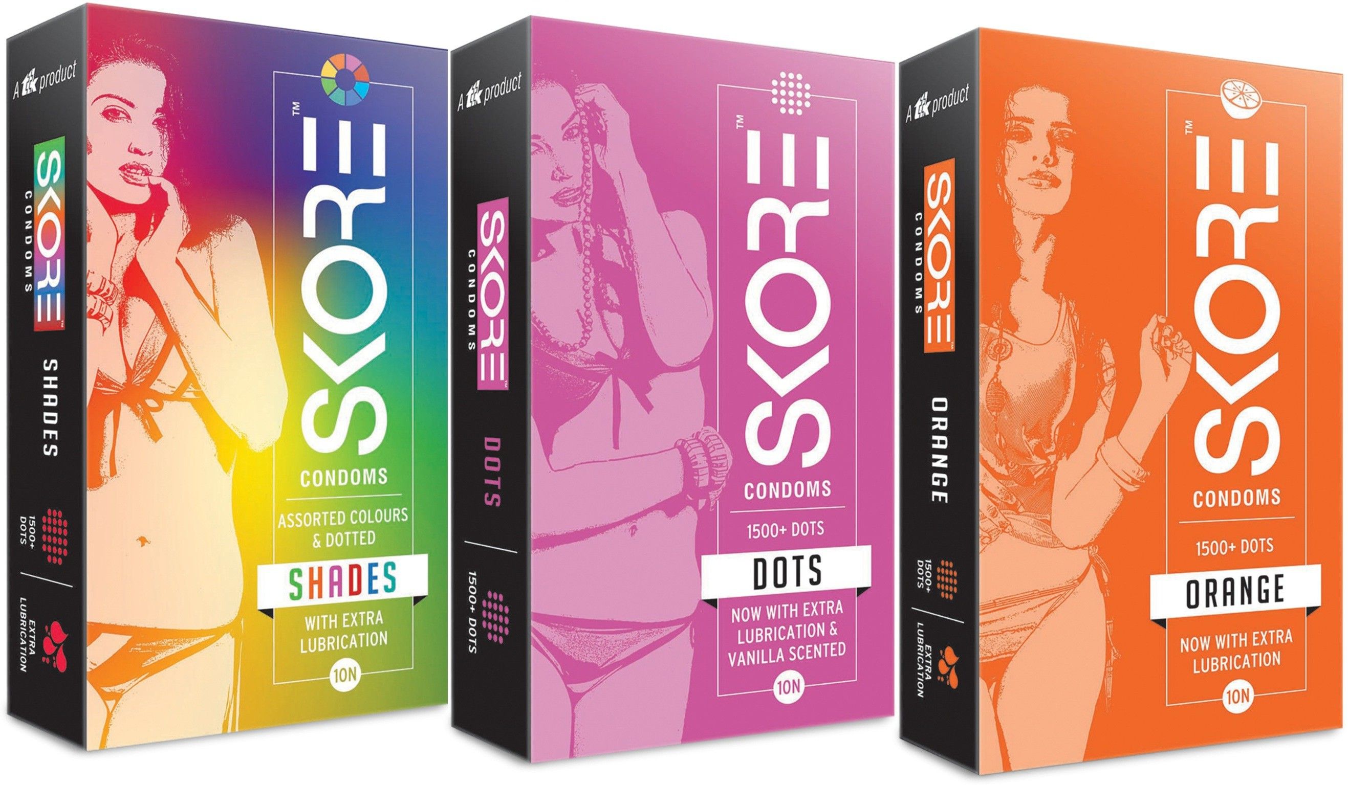 Dotted Shade-Dots-Orange Flavor Condom-image-48