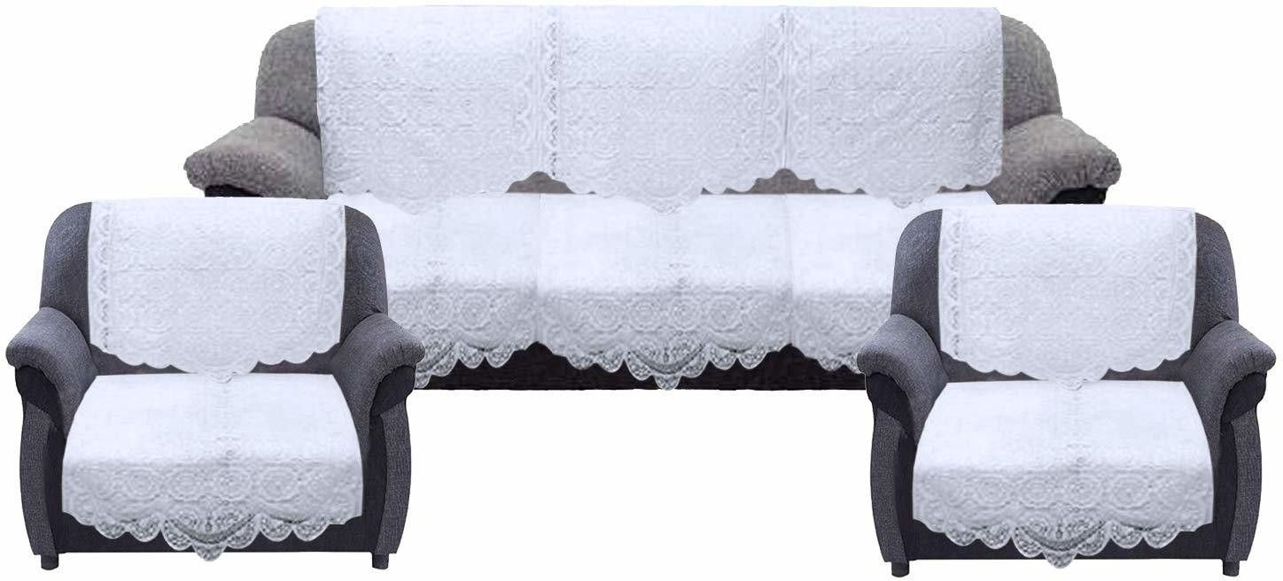 ag creations 5S Sofa Cover 6Piece White Sofa Fabric-picture-31