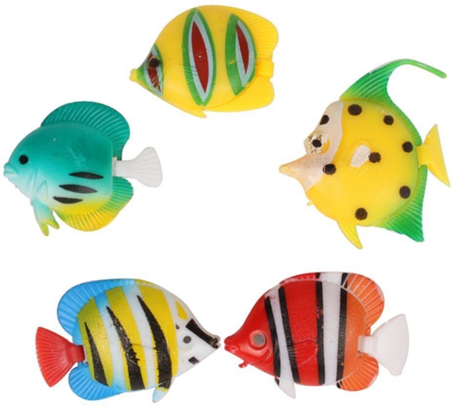 ararat Artificial Decorative Plastic Floating Moving Fishes Aquarium Tank Ornament Random Color and Pattern (Pack of 5) Laterite Planted Substrate-picture-15