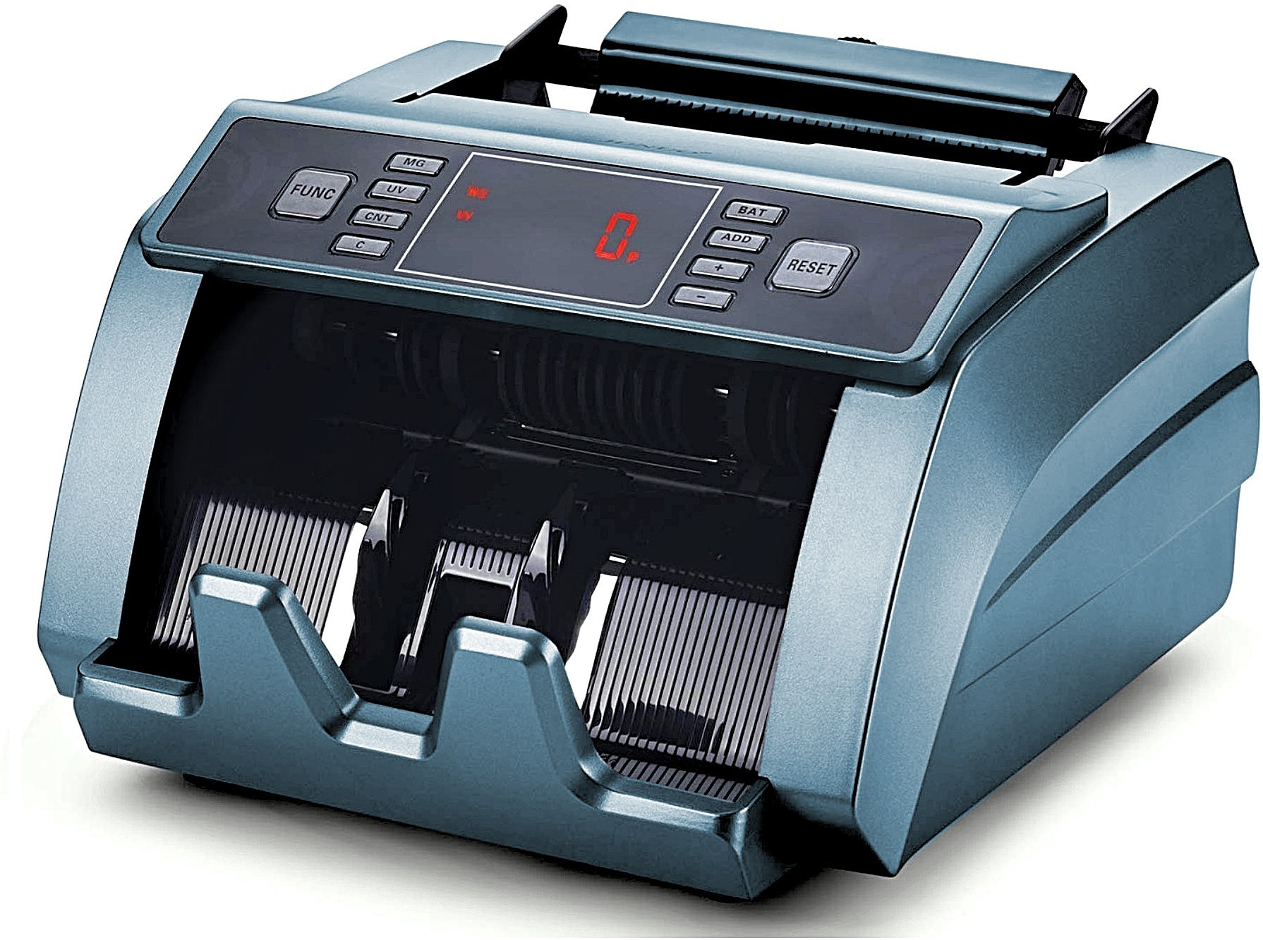 Drop2Kart HeavyDuty LED Cash Counter with UV/MG Sensor, FakeNote Alarm, INR/USD/EUR Support Note Counting Machine image 1