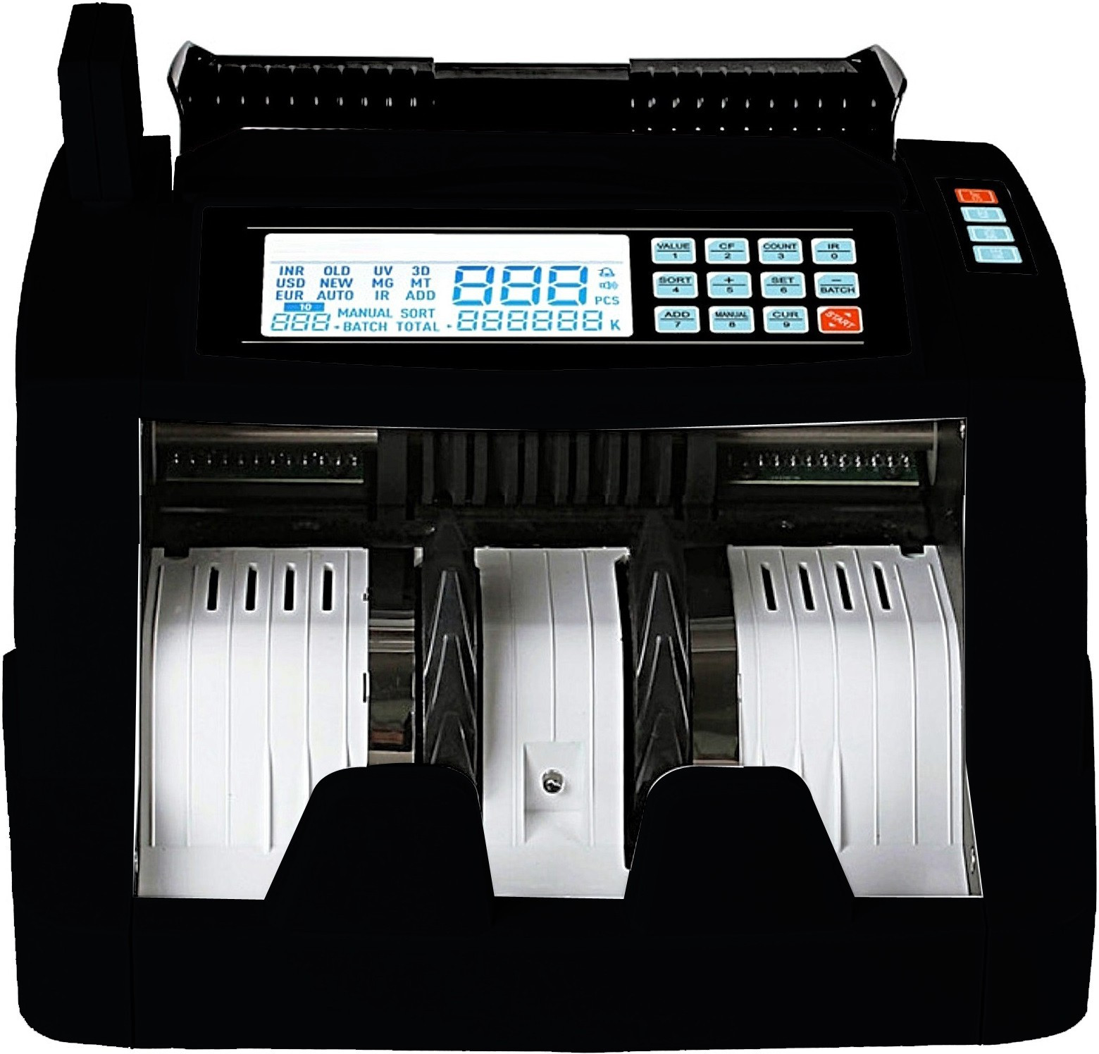 Drop2Kart Cash Counter with Dual TFT LCD Display, UV/MG/MT/IR FakeNote Scanning, Multi Currency Support Note Counting Machine image 1