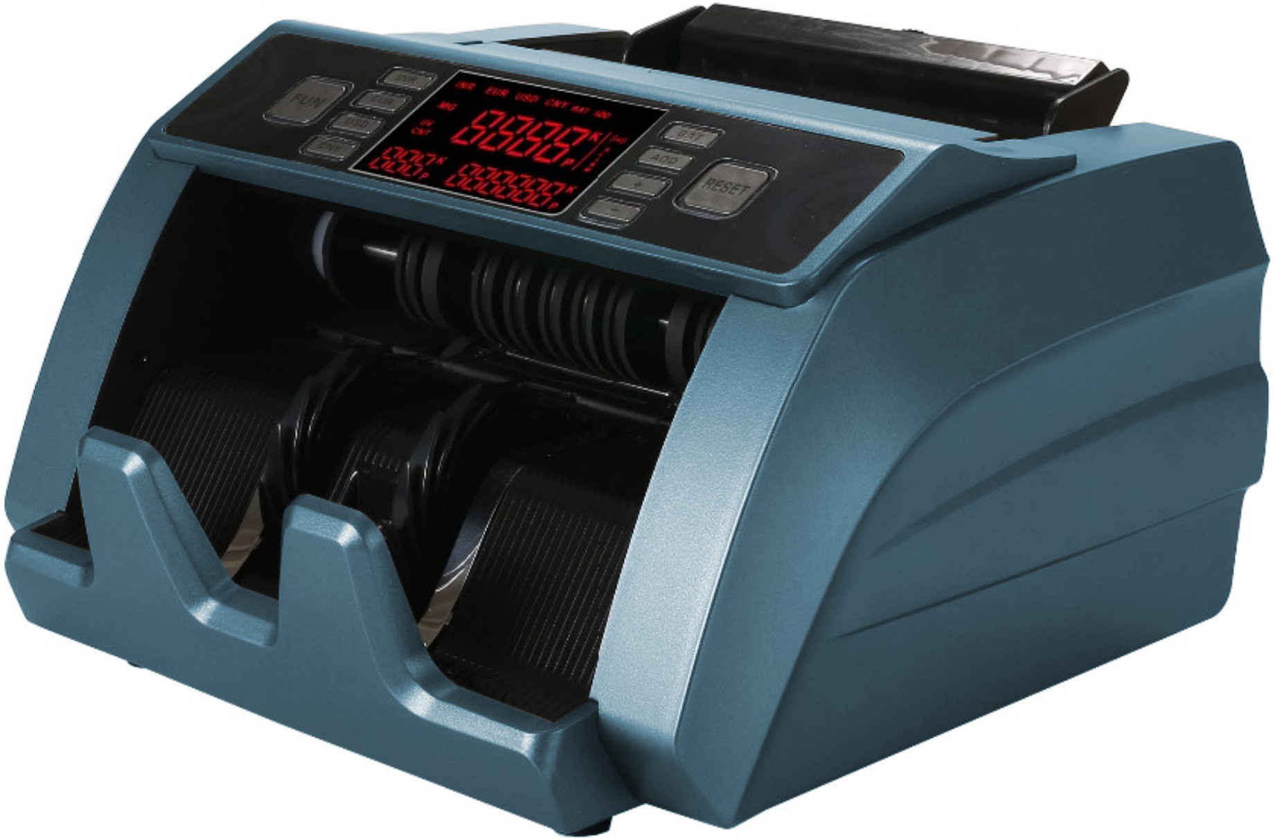 Drop2Kart Fully Upgraded Bill Counter - Fast Counts All INR, Dual Heavy-Duty Motor with UV/MG/DD FakeNote Detection Note Counting Machine image 1