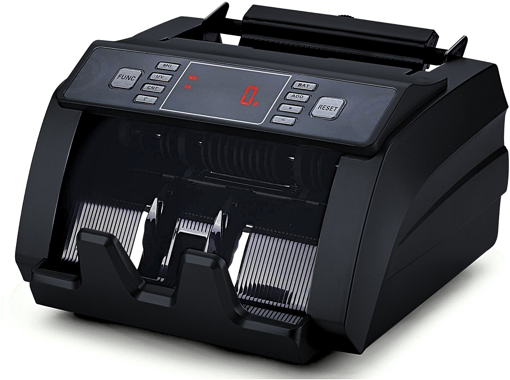 Drop2Kart Cash Counter with Bright LED Display & UV/MG/DD/IR FakeNote CMOS Sensors, ADD/BATCH Mode with Note Counting Machine image 1