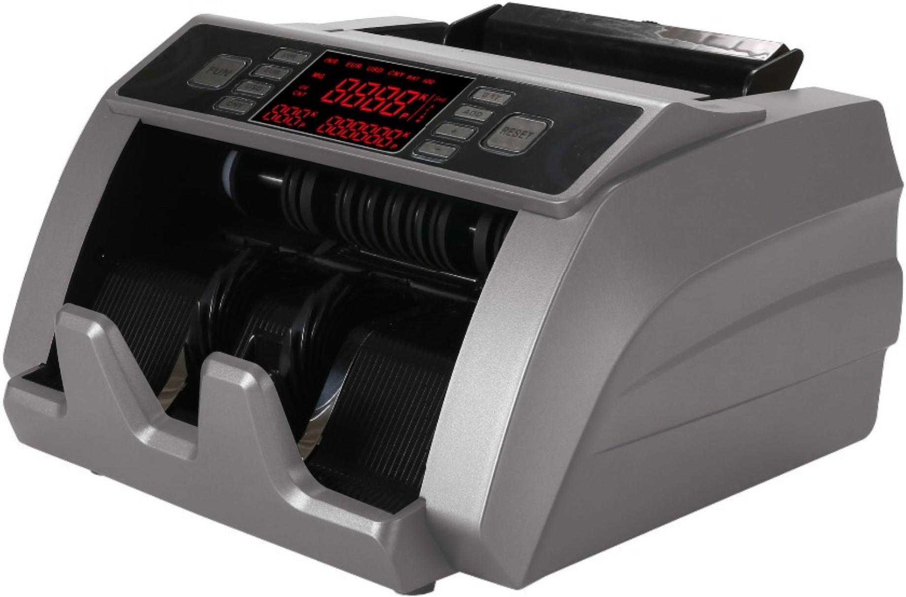 Drop2Kart CashCounter for All Bill Denominations - UV/MG/DD/IR FakeNote Detection, Counts All INR with Bright TFT LED Display Note Counting Machine image 1