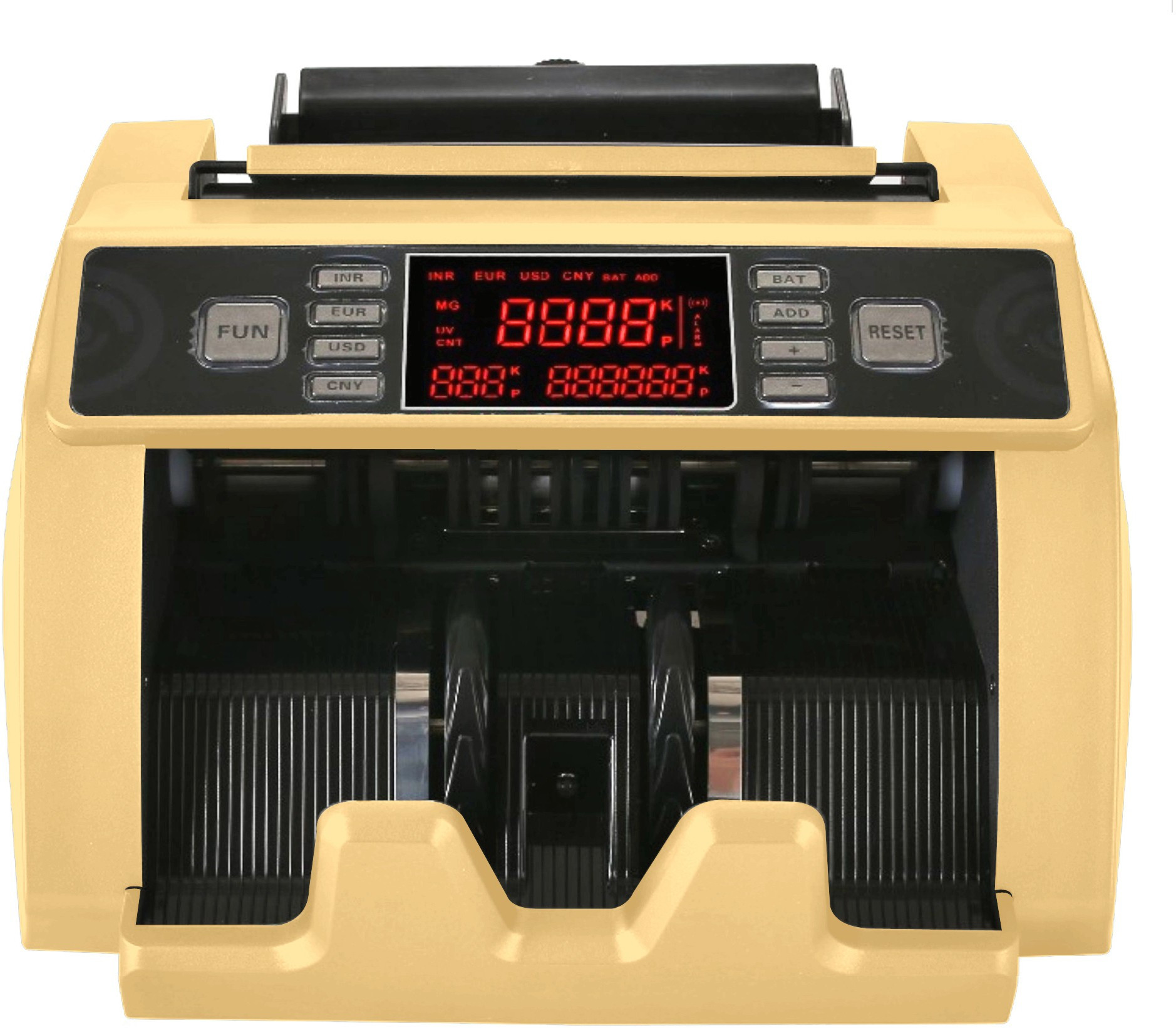 Drop2Kart Bill Counter with Large TFT LED Display, Counts All Old & New INR with UV/MG/DD/IR FakeNote Scanning Note Counting Machine image 1