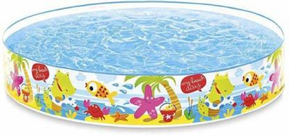Round Rubber Plastic Small Size Swimming Pool For Children, Diameter 5 Feet Inflatable Swimming Pool (Multicolor) Inflatable Swimming Pool-image-49